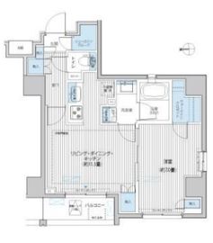 シティインデックス千代田秋葉原 9階 間取り図