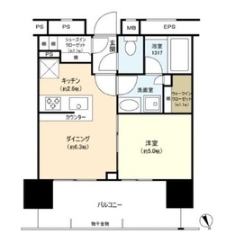 ザ・パークハウス渋谷美竹 10階 間取り図