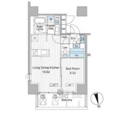 ヴェルデコート西新宿 705 間取り図