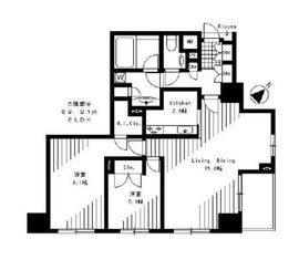 グラーサ銀座イースト 6階 間取り図