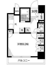 リビオ五反田プラグマGタワー 4階 間取り図