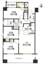 プレジール新宿大久保 3階 間取り図