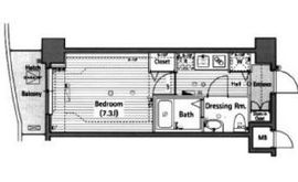 グランド・ガーラ西麻布 3階 間取り図