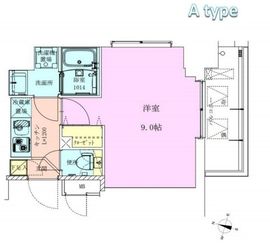 清澄白河レジデンス参番館 701 間取り図