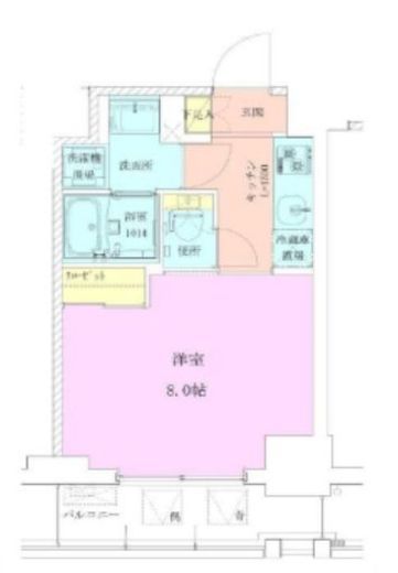 清澄白河レジデンス参番館 603 間取り図