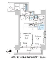 パークアクシス上野・稲荷町 203 間取り図