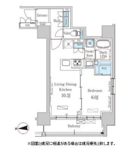パークアクシス上野・稲荷町 603 間取り図