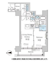 パークアクシス上野・稲荷町 603 間取り図