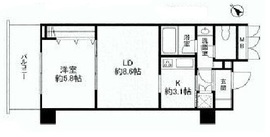 ライトコート四谷 4階 間取り図