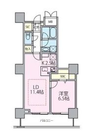 ロイヤルパークスタワー南千住 1406 間取り図