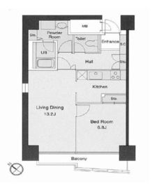 四番町プラザ 605 間取り図