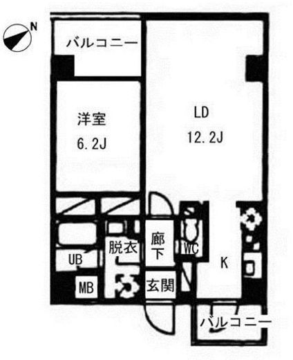 ヴォアラクテ西早稲田 317 間取り図