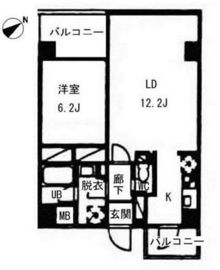 ヴォアラクテ西早稲田 317 間取り図