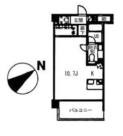 ヴォアラクテ西早稲田 305 間取り図