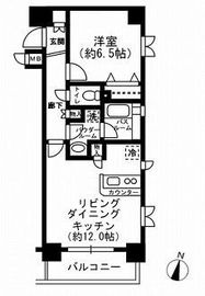 レジディア神田東 305 間取り図