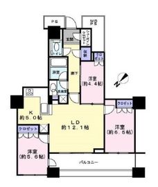 ザ・東京タワーズ シータワー 38階 間取り図