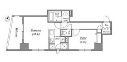 CAVANA八丁堀 (カバナ八丁堀) 802 間取り図