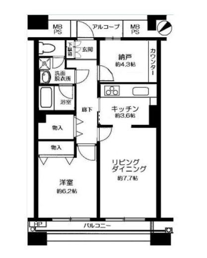 晴海ビュータワー（晴海アイランドトリトンスクエアビュータワー） 19階 間取り図