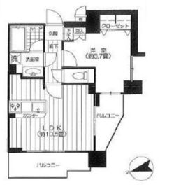 ライオンズマンション白金台 4階 間取り図