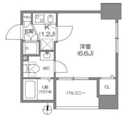 アジールコート中野坂上 204 間取り図