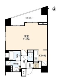 プライア渋谷 2階 間取り図