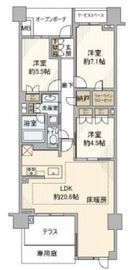 プラウドシティ阿佐ヶ谷 1階 間取り図