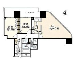 二子玉川ライズタワー 12階 間取り図