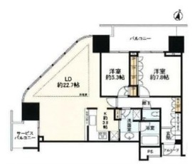 二子玉川ライズタワー 9階 間取り図