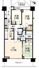 二子玉川ライズレジデンス 5階 間取り図