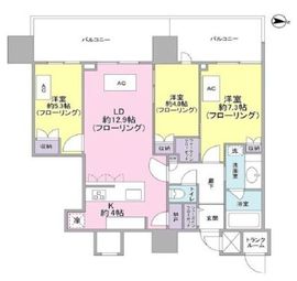 ブリリアタワー池袋 17階 間取り図