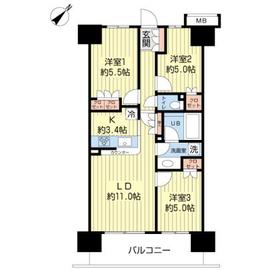 エスティメゾン豊洲レジデンス D439 間取り図