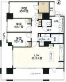 深沢ハウス 5階 間取り図