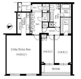 代々木パークハウスプライムヒルズ 2階 間取り図