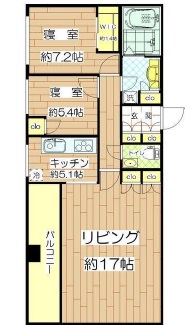 シティタワー新宿新都心 17階 間取り図