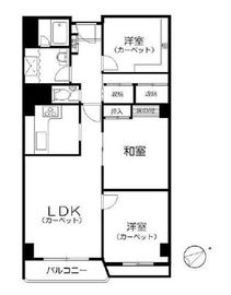 麹町三番町マンション 6階 間取り図