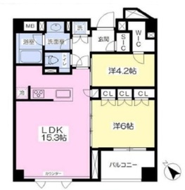 イニシアイオ目黒学芸大学2 3階 間取り図