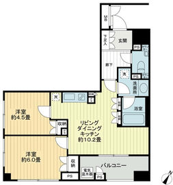 ライオンズシティ東京タイムズプレイス 3階 間取り図