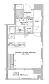 コンフォリア神田神保町 402 間取り図