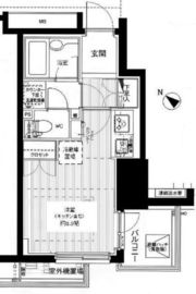 ファミール東銀座グランスイートタワー 2階 間取り図