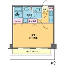 カスタリア高輪 1003 間取り図