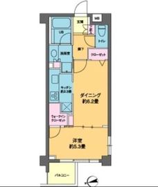 カスタリア高輪台2 302 間取り図