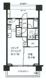 シティテラス代々木公園 5階 間取り図