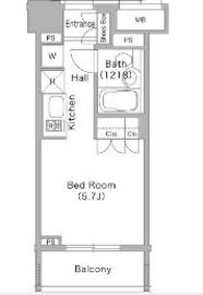 コンフォリア文京春日 303 間取り図