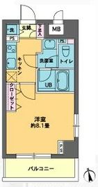 カスタリア新富町 501 間取り図