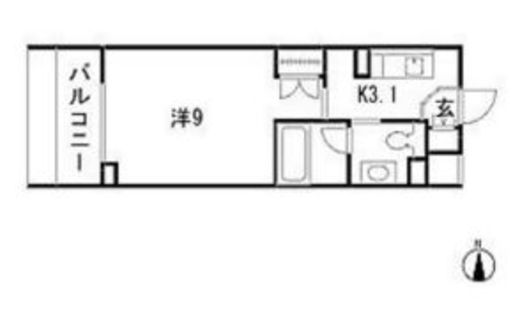 TLRレジデンス両国 303 間取り図