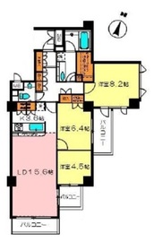 サンクタス広尾常磐松イースト 4階 間取り図