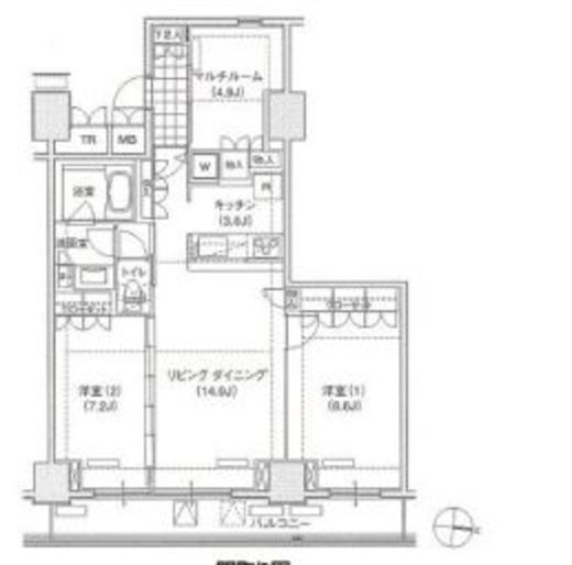 ブリリアイスト東雲キャナルコート 628 間取り図