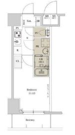 ディームス品川戸越2 608 間取り図