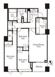 プレミスト南青山 4階 間取り図