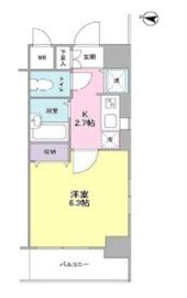 ルモンド南麻布 8階 間取り図